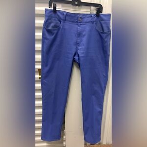 Peter Millar Eb66 Pants Men 34x32 Blue Performance Chino Preppy Modern Slacks
